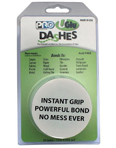 Pro Tapes Uglu Dashes 1/2in x 5/8in 200ct - Joker Party Supply