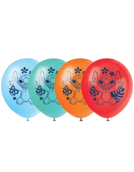 12in Unique Stitch Aloha Latex Balloons 8ct - Joker Party Supply