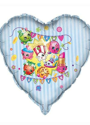 Globo de corazón único del equipo Shopkin de 28 pulgadas