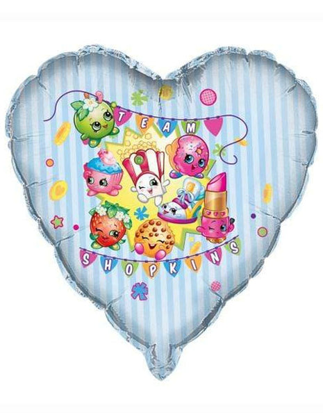 Globo de corazón único del equipo Shopkin de 28 pulgadas