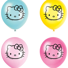 12in Unique Hello Kitty and Friends Latex Balloons 8ct - Joker Party Supply