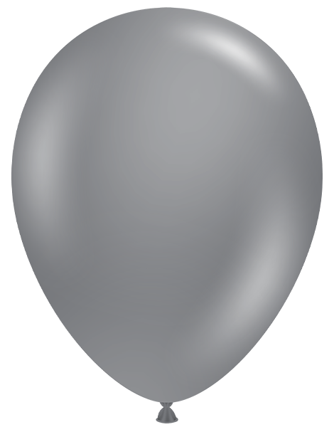 11in Tuftex Gray Smoke 100 Ct - Joker Party Supply