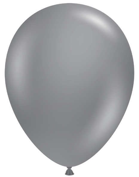 11in Tuftex Gray Smoke 100 Ct - Joker Party Supply