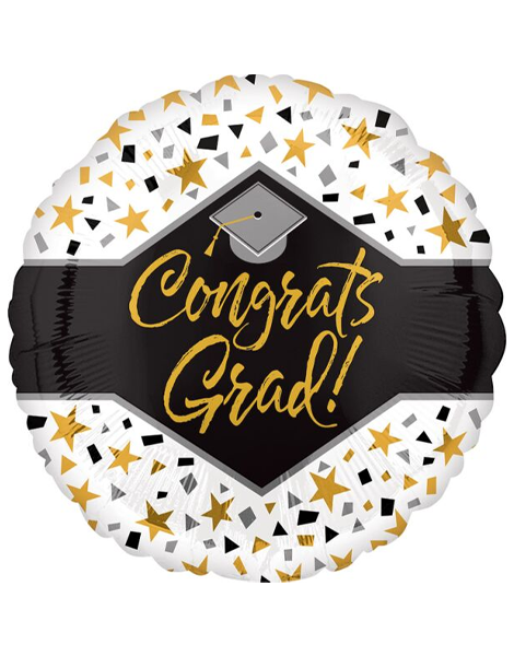 18in Congrats Grad Stars Balloon