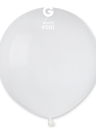 19in Gemar Standard White Balloons 25ct #001 - Joker Party Supply