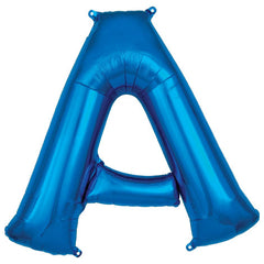 34in Anagram Blue Letter A Balloon - Joker Party Supply