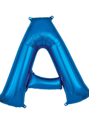 34in Anagram Blue Letter A Balloon - Joker Party Supply