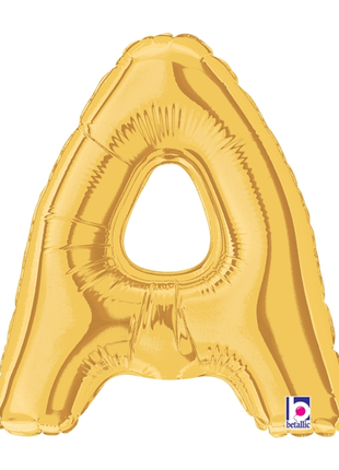 34in Betallic Gold Letter A Megaloons - Joker Party Supply