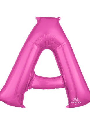 34in Anagram Pink Letter A Balloon - Joker Party Supply