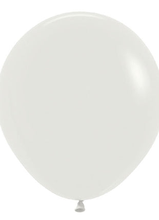18in Sempertex Deluxe Almond White 25ct
