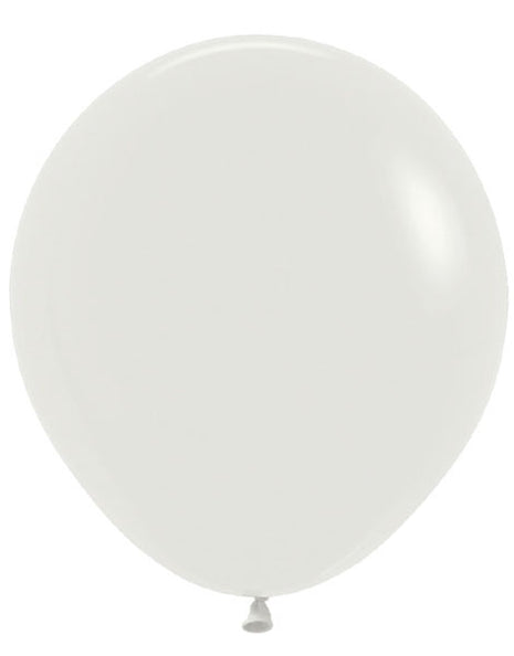 18in Sempertex Deluxe Almond White 25ct