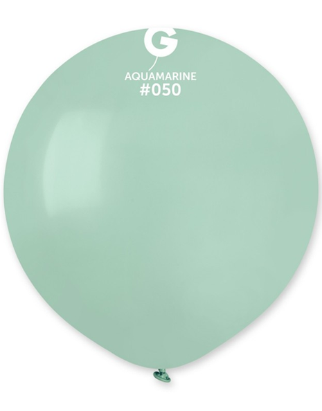19in Gemar Standard Aquamarine Balloons 25ct #050 - Joker Party Supply