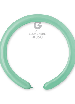 260 Gemar Standard Aquamarine Balloons 50ct #050 - Joker Party Supply