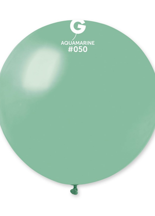 31in Gemar Standard Aquamarine Balloon 1ct #050 - Joker Party Supply
