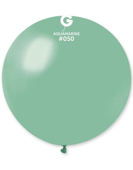 31in Gemar Standard Aquamarine Balloon 1ct #050 - Joker Party Supply