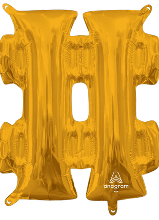 16in Anagram Gold # Symbol Balloon - Joker Party Supply