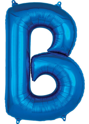 34in Anagram Blue Letter B Balloon - Joker Party Supply