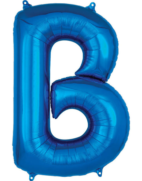 34in Anagram Blue Letter B Balloon - Joker Party Supply