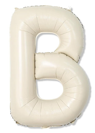 40in Joker Party White Sand Letter B Balloon - Joker Party Supply