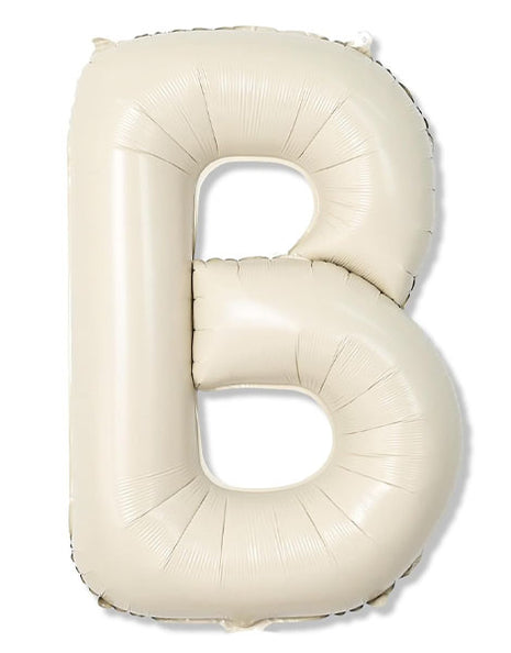 40in Joker Party White Sand Letter B Balloon - Joker Party Supply