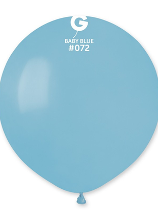 19in Gemar Standard Baby Blue Balloons 25ct #072 - Joker Party Supply