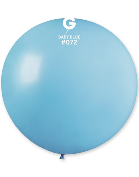 31in Gemar Standard Baby Blue Balloon 1ct #072 - Joker Party Supply