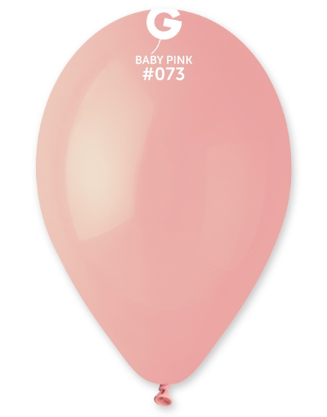 12in Gemar Standard Baby Pink Balloons 500ct #073 - Joker Party Supply