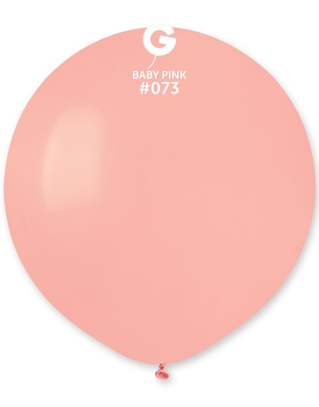 19in Gemar Standard Baby Pink Balloons 25ct #073 - Joker Party Supply