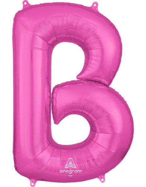 34in Anagram Pink Letter B Balloon - Joker Party Supply