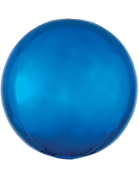 16in Anagram Blue Orbz Balloon - Joker Party Supply