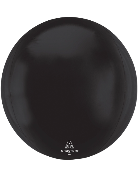 16in Anagram Black Orbz Balloon - Joker Party Supply
