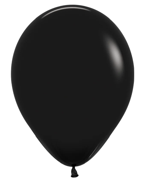 5in Sempertex Deluxe Black 100ct - Joker Party Supply