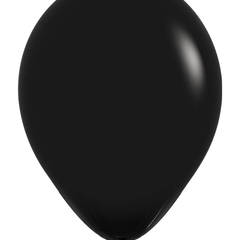 5in Sempertex Metallic Black 100ct - Joker Party Supply