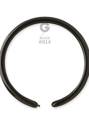 160 Gemar Standard Black 50ct #014 - Joker Party Supply