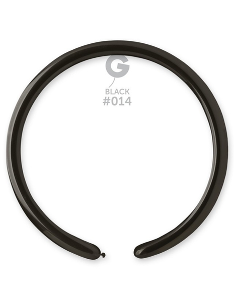 160 Gemar Standard Black 50ct #014 - Joker Party Supply