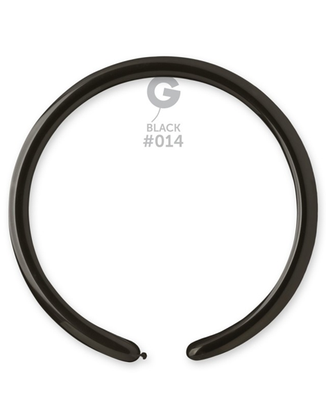 160 Gemar Standard Black 50ct #014 - Joker Party Supply