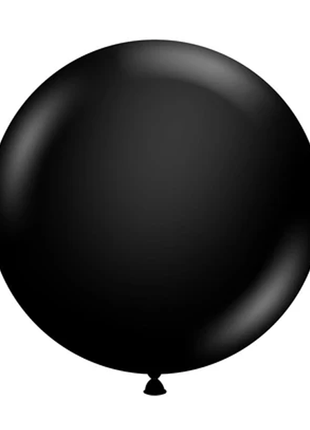 17in Tuftex Black  50 Ct - Joker Party Supply