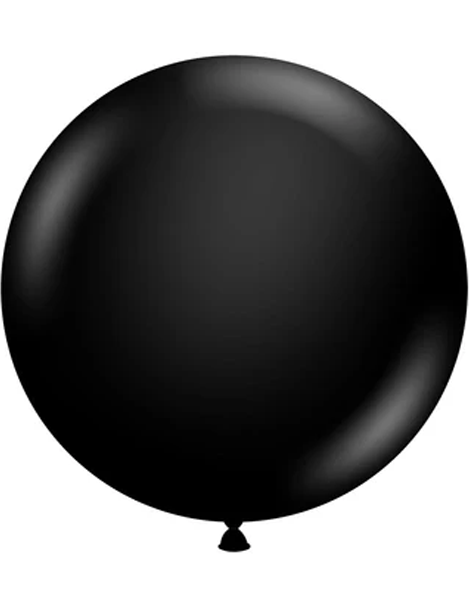 24in Tuftex Black  3Ct - Joker Party Supply
