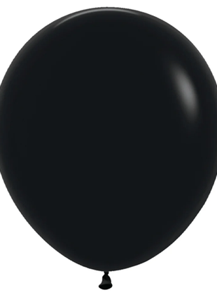 18in Sempertex Deluxe Black 25ct - Joker Party Supply