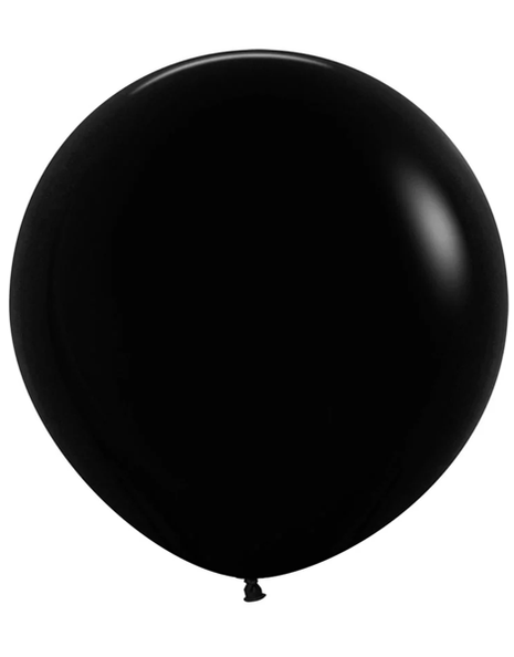 24in Sempertex Deluxe Black 10ct - Joker Party Supply