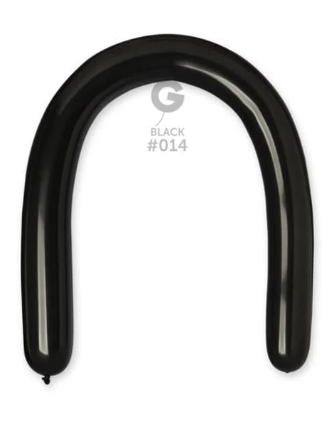 350 Gemar Standard Black Balloons 50ct #014 - Joker Party Supply
