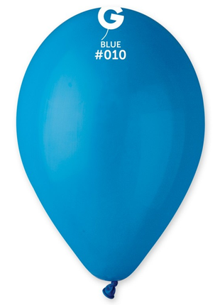 12in Gemar Standard Blue Balloons 50ct #010 - Joker Party Supply