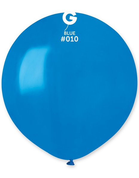19in Gemar Standard Blue Balloons 25ct #010 - Joker Party Supply