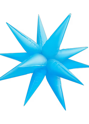 26in DecoChamp Neon Blue Starburst Balloon
