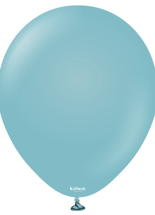 18in Kalisan Retro Blue Glass  25Ct - Joker Party Supply