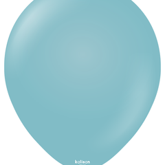 5in Kalisan Retro Blue Glass 100Ct - Joker Party Supply