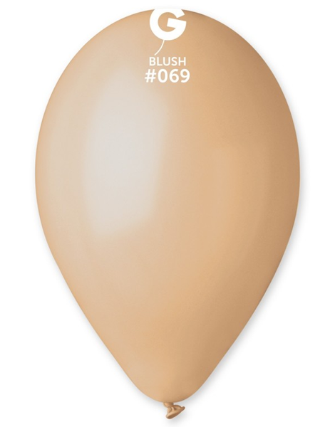 12in Gemar Standard Blush Balloons 50ct #069 - Joker Party Supply