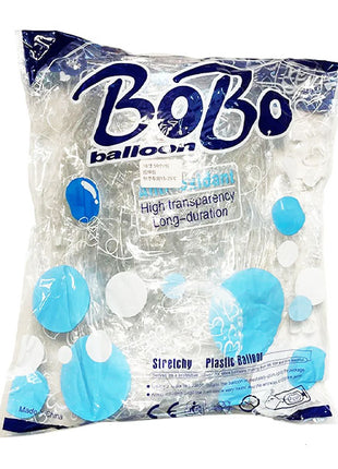 Globo transparente Bobo de 10 pulgadas