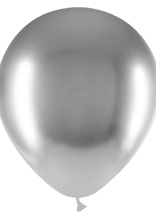 5in Balloonia Brilliant Silver 100ct