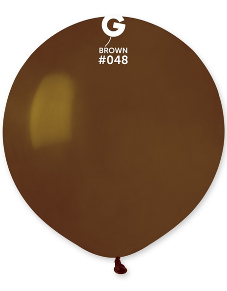 19in Gemar Standard Brown Balloons 25ct #048 - Joker Party Supply
